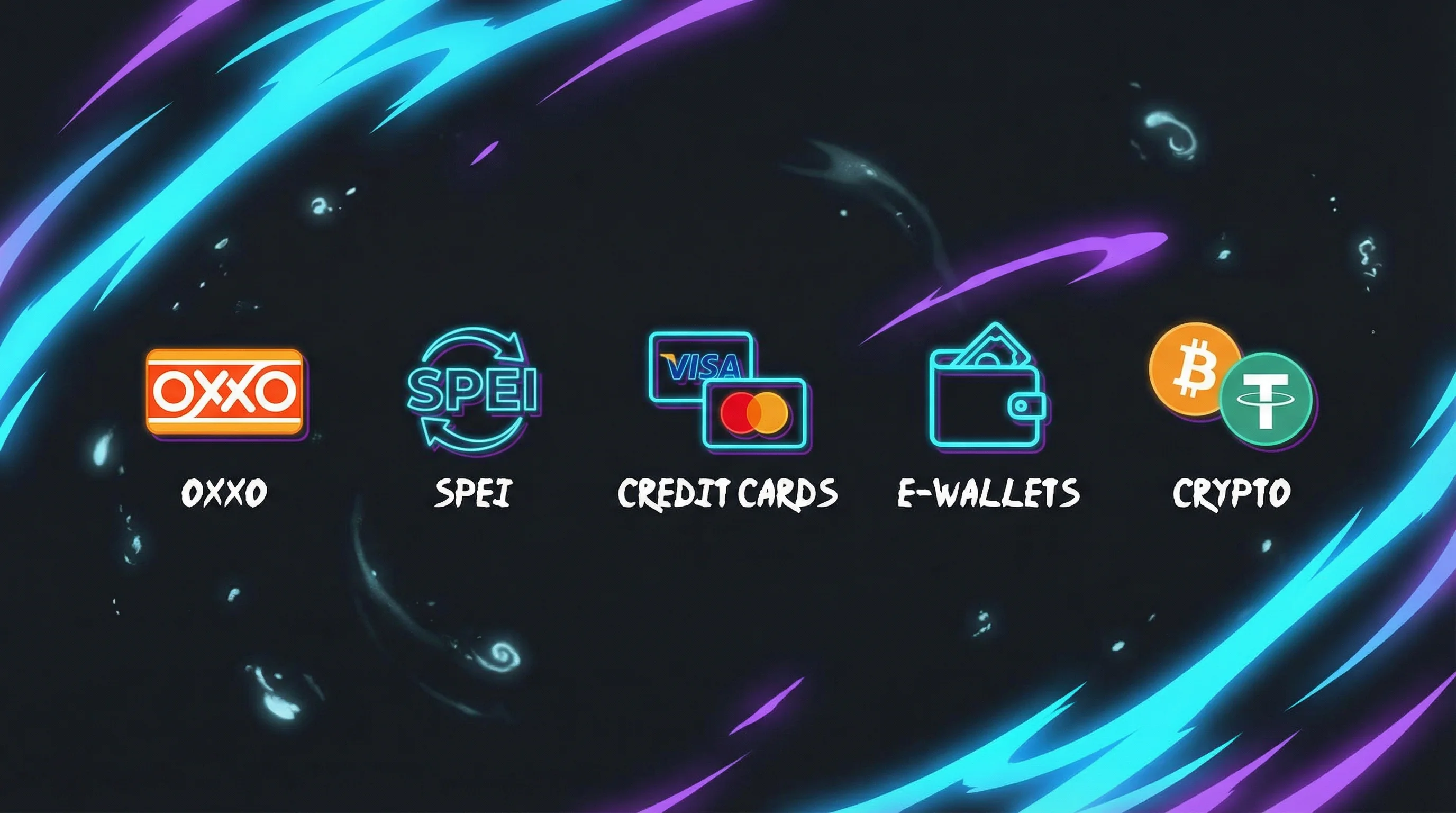 Métodos de pago disponibles: OXXO, SPEI, tarjetas y criptomonedas